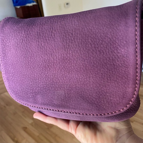 Coach Handbags - Coach 4946 Sonoma Small Flap Nubuc Grape Purple Vintage Leather